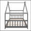 Lit en bois House House, gris-1063958575