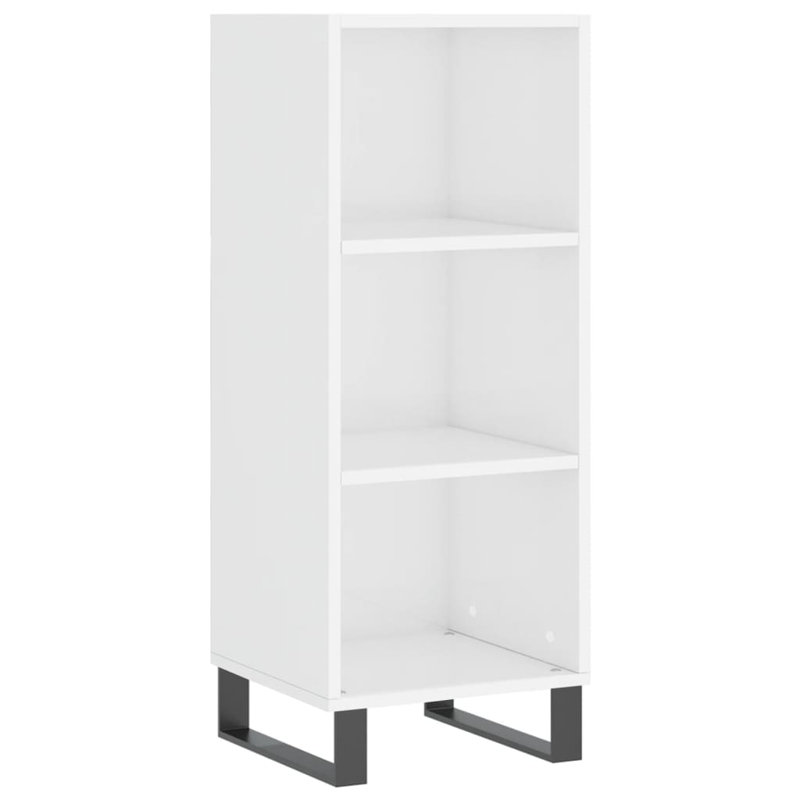 Macmanus 90cm H x 34.5cm W Standard Bookcase, Gloss White