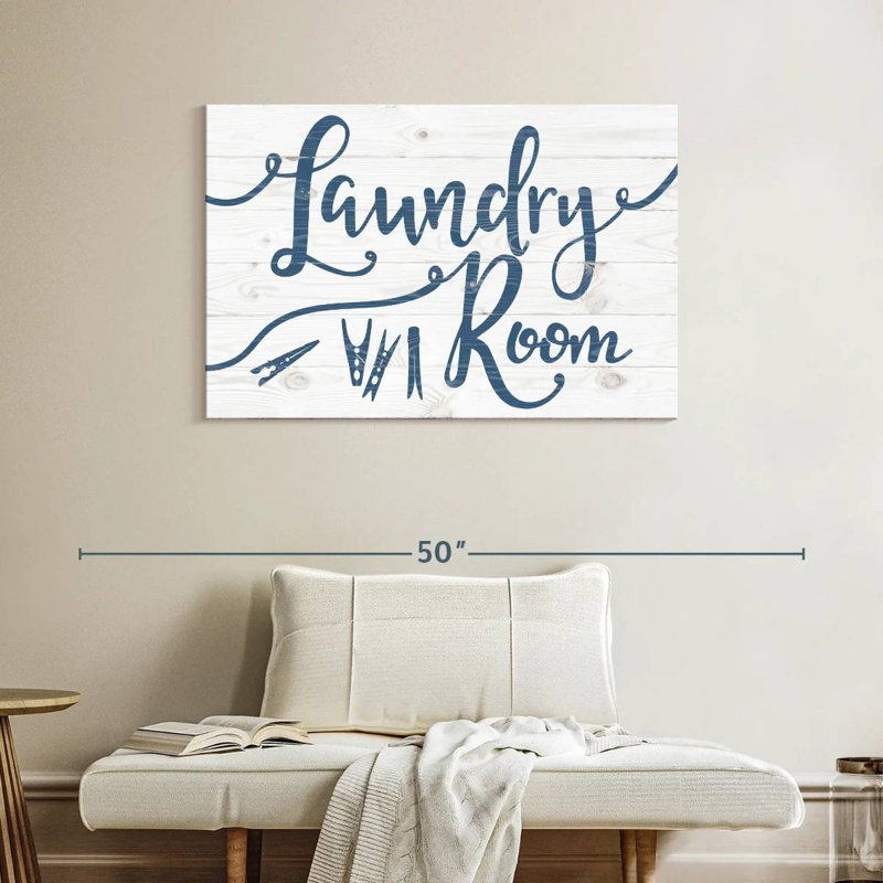 Blanchisserie, impression sur toile, H 26 po x l 39 po x P 1,25 po