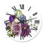 Bouquet de fleurs avec eucalyptus - Horloge murale traditionnelle-60280017