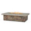 SEDONA Rectangle Concrete Propane or Natural Gas Fire Pit Table by Real Flame-24821690