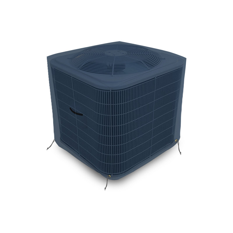 Couvercle de climatiseur d'extérieur robuste et imperméable, housse AC pour terrasse durable et résistante aux UV, Bleu