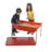 Table sensorielle rouge moyen - table et couvercle 24 po