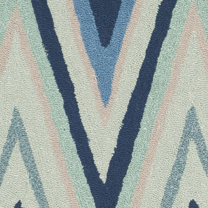 Ardi Hand Hooked Performance Chevron Rug, Rectangle 5' x 8'