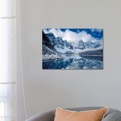«Moraine Lake», reproduction de photo sur toile tendue