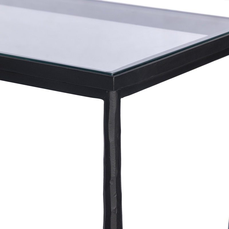 BABYLON 70'' W Glass Console Table