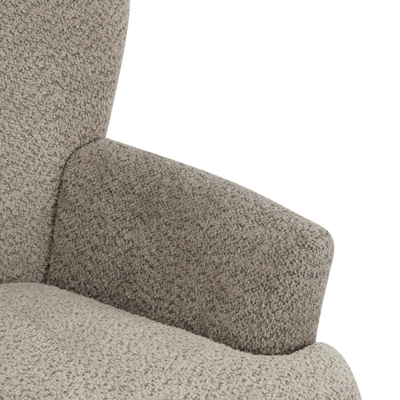 Fauteuil club rembourré Gerald Boucle