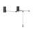 Metal Adjustable Wall Mounted Clothes Rack