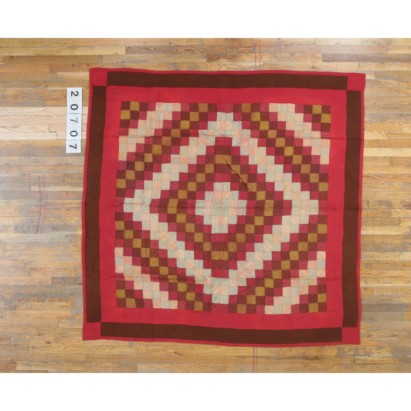 Tapis multicolore en laine noué aux États-Unis avec années 1920