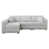 Microfibre gris clair