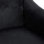 2 velours avec structure stable, convient au canapé de décoration de salon pour les petits espaces, tissu chenille, couleur noire-121047537