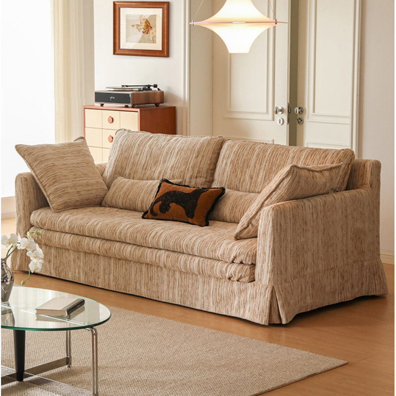 Vintage Creative Chenille Sofa, Beige