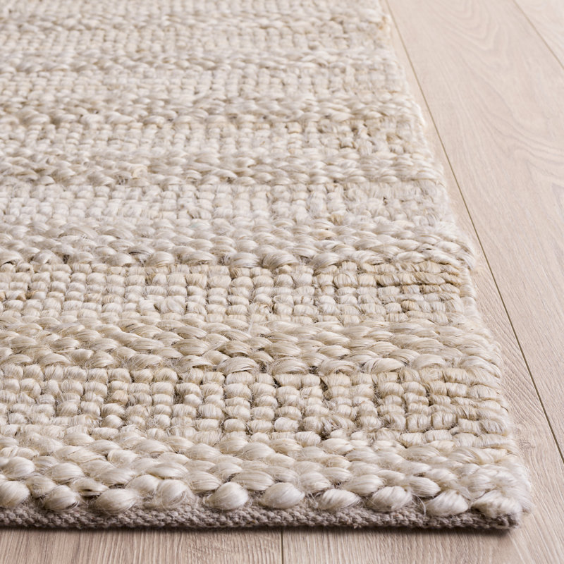 Tapis uni en jute / coton Keyia, Rectangle 3 pi x 5 pi