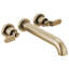 Litze® Double Handle Wall Mounted Roman Tub Faucet-53728993-52557108