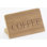 3" X 2" Bamboo "Coffee" Beverage Sign