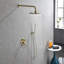Système de douche mural avec douche à effet pluie et douche à main
