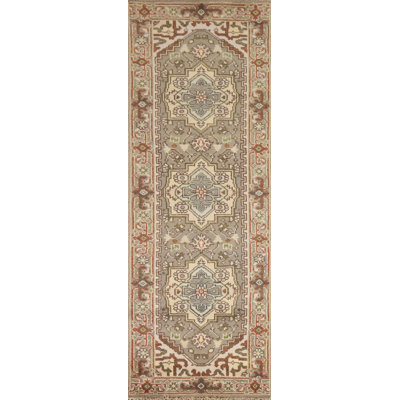 Handmade Traditional  Oriental Runner Rug 3x8