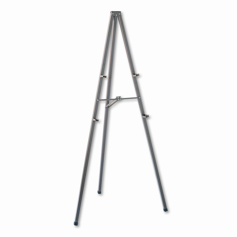 Bronze Fold-Out Steel Tripod Easel Stand with Marker Tray