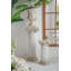 Meuble piédestal en magnésium blanc antique 1pc