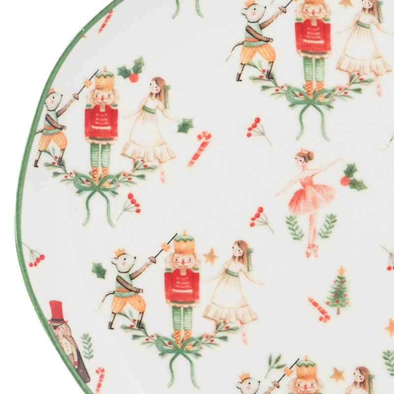 10 assiettes à hors-d'œuvre et casse-noisette Strawberry Street Bella