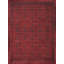 Yamoud Hand-Knotted Burgundy Lamb's Wool Area Rug