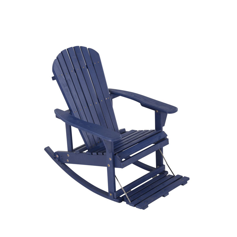 Apsana Outdoor Adirondack Chair, Navy Blue