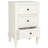 Mattalyn 17'' W Pine Wood White Nightstand - 3 Drawers Boutique Style Farmhouse Side Table for Home-327419352