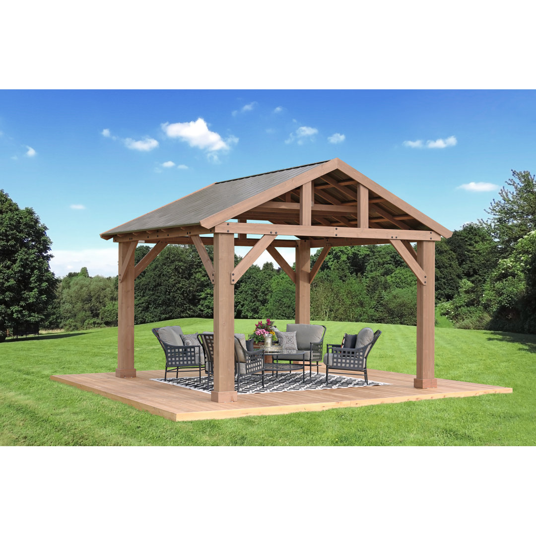 3.6 m x 4.2 m Pavillon aus Holz