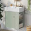 Meuble-lavabo flottant 21,6 po avec lavabo en céramique-870930571