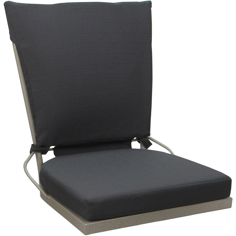 Chaise d'appoint Jerin, Gris foncé / beige