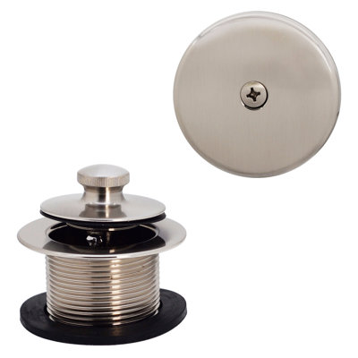 12 ABS Pull & Drain Bathtub Leg Drain Assembly with One-Hole Overflow