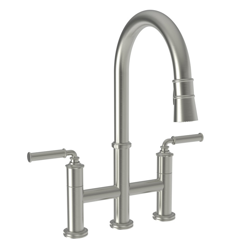 Taft Pull Down Kitchen Bridge Faucet, Satin Nickel