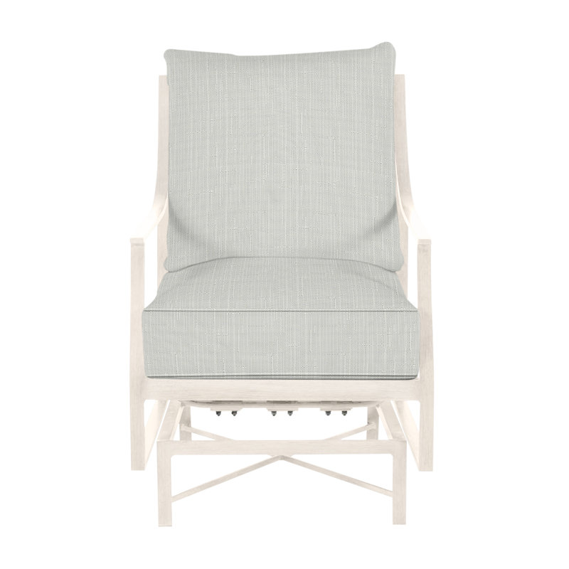 Monaco Patio Chair with Cushions, Welt, Verona Silver Sunbrella®, Slate Gray