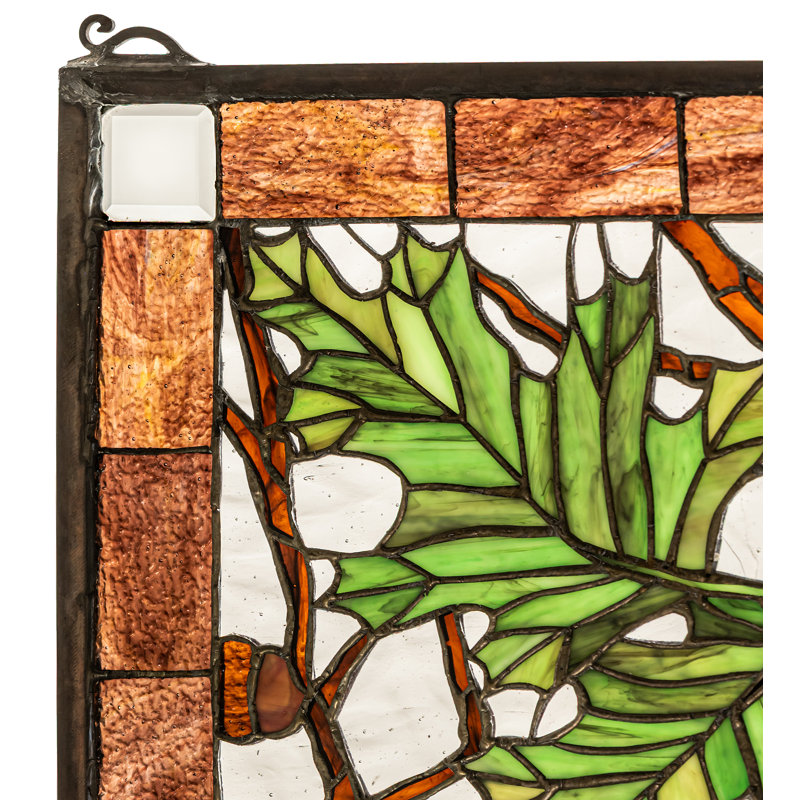 Lodge Tiffany Stained Glass Window
