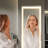 LED Full Length Mirror with Adjustable Lighting&Dimmable Brightness-674401104