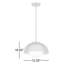 Luminaire suspendu noir à 1 lumière Cyrano