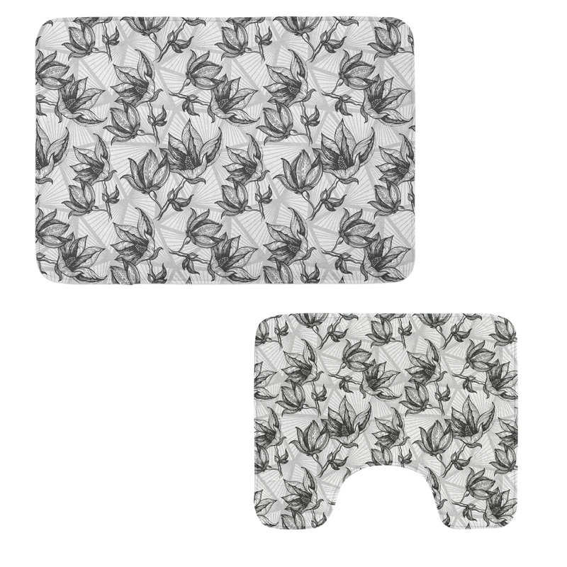  Ensemble de tapis de salle de bain Botanical 2 pièces