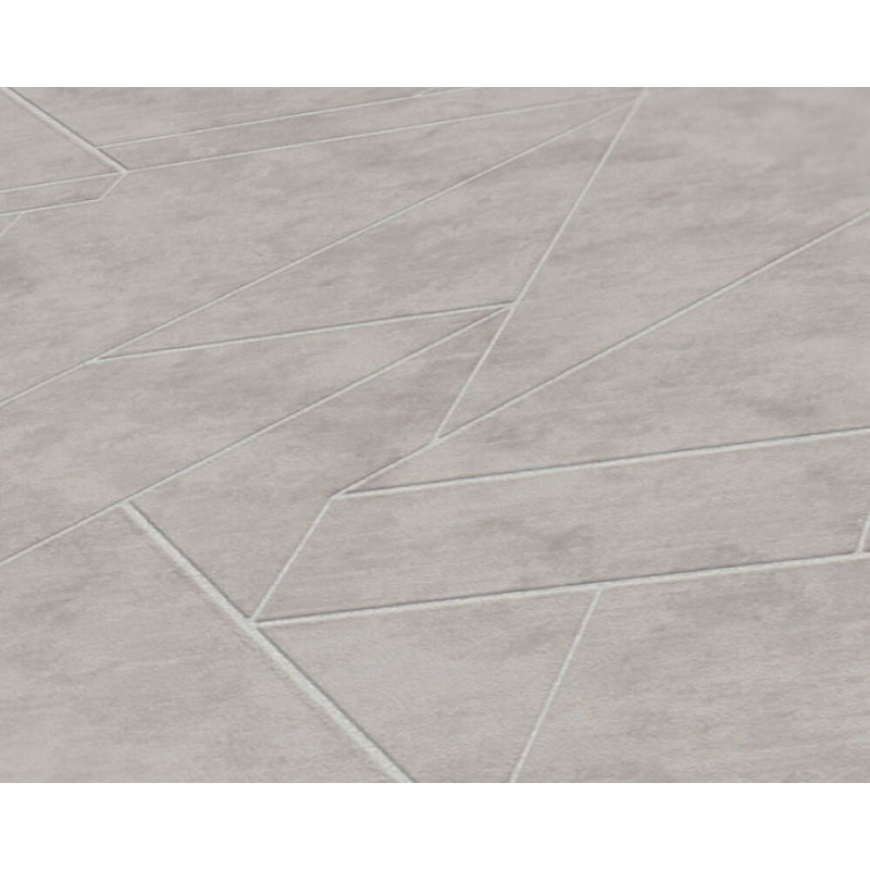 Rouleau de papier peint L 33 pi x 21 pi Kurtzman, Gris / argent