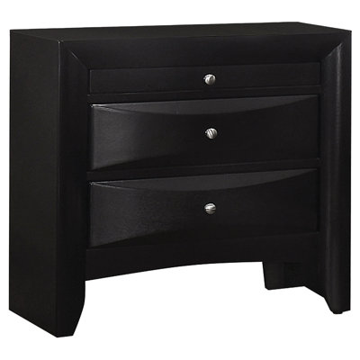 2-Drawer Nightstand With Pull-Out Tray