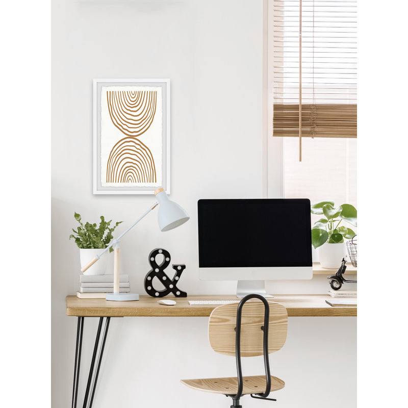 Circles Meet - Single Picture Frame Painting, 45cm H x 38cm W x 3.81cm D