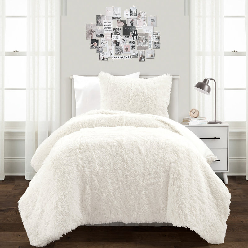 Ensemble d'édredon 100% coton 2 pièces, Simple, Ivoire