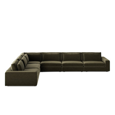 Bloor 6-PC Sectional-Surrey Olive