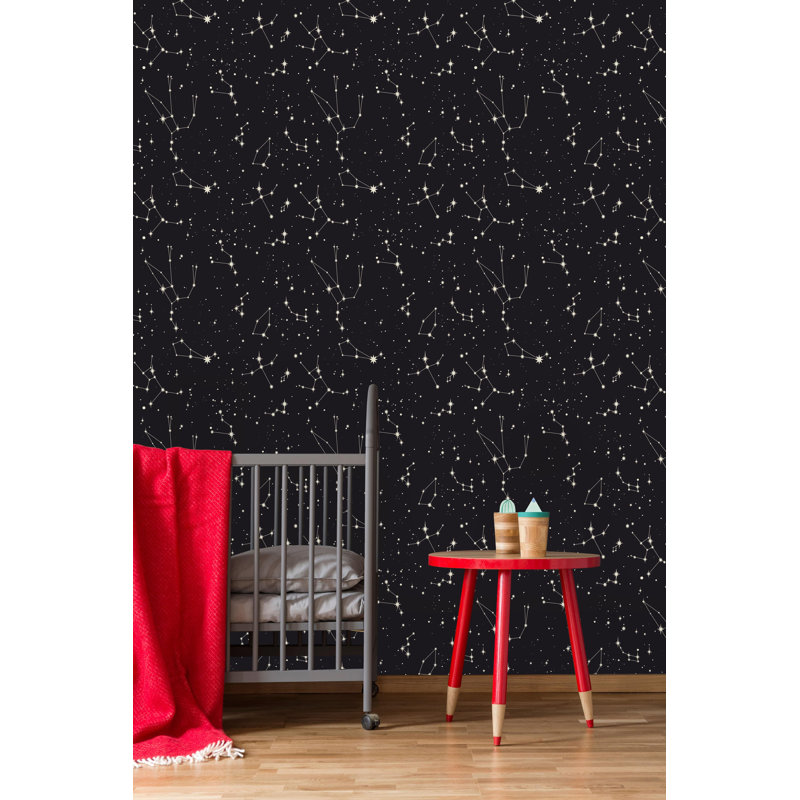 Star Constellation Peel And Stick Wallpaper, 10.42" L x 25" W