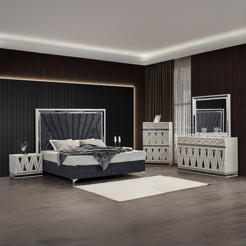Lavita Queen 5PC Bedroom Set, Queen