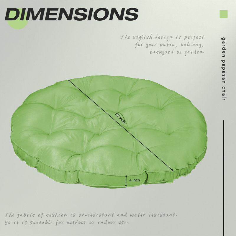 Coussin de siège d'extérieur, Vert