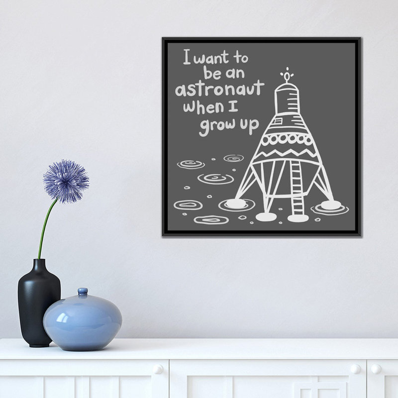 « outerspace/black ii », impression sur toile, H 37 po x l 37 po x P 1,5 po, Toile avec cadre noir, Pas de tapis