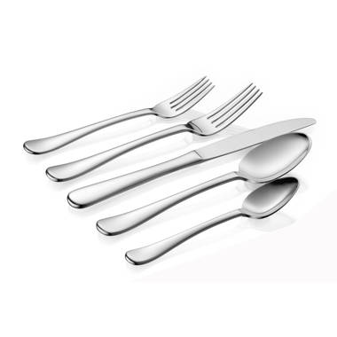 Harrington Black 18/10 Stainless Steel 20 Piece Flatware Set