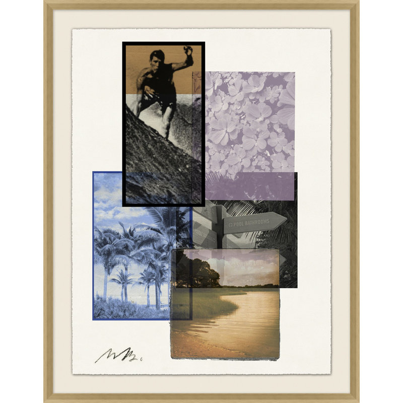 Tropical Collage 1 Print by Lillian August