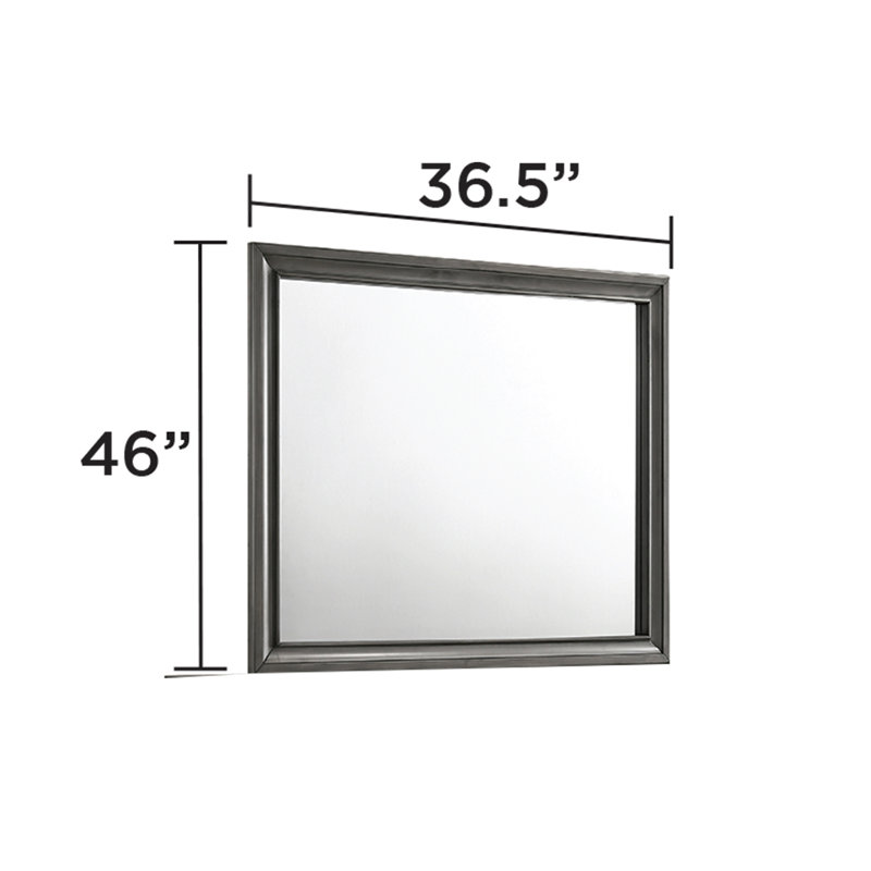 Miroir mural Smartt, Gris
