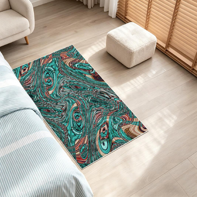 Tapis intérieur lavable à la machine Clear Clear psychedelic